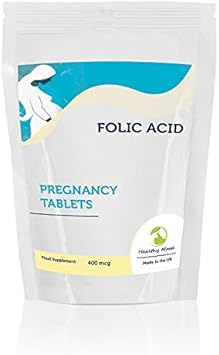 Folic Acid B9 400Mcg Pregnancy 30/60/90/120/180 Tablets Pills Quality Products Health Food Supplements Nutrition Vitamins (7)