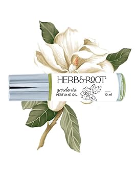 Herb & Root Gardenia Perfume Oil For Women | Single Note Fragrance | Travel Size Roll On | Travel Size Perfume For Women