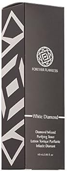 Forever Flawless Exfoliating Facial Toner With White Diamond Powder And Aloe Vera Ff16, Enhance Skin Elasticity And Firmness, Cleanse And Close Pores (2.03 Fl Oz)