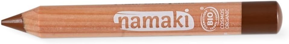 Organic Brown Makeup Pencil For Children - Cosmos Organic, Easy To Apply, Simple Makeup Removal - Namaki