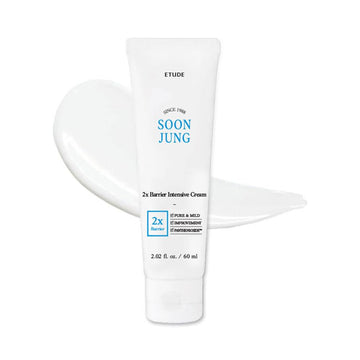 Etude Soonjung 2X Barrier Intensive Cream Duo Set (Original) | Hypoallergenic Shea Butter Hydrating Facial Cream For Sensitive & Damaged Skin, Panthenol, Korean Skin Care, K-Beauty (2.02 Fl.Oz X 2Pcs)