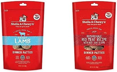 Stella & Chewy's Poultry-Free Bundle (Lamb Dinner Patties, Red Meat Dinner Patties) : Pet Supplies