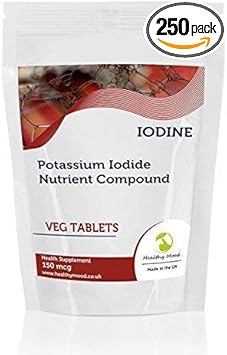 Iodine Potassium 150mcg 250 Vegetarian Tablets Pills Health Food Supplements Nutrition HEALTHY MOOD