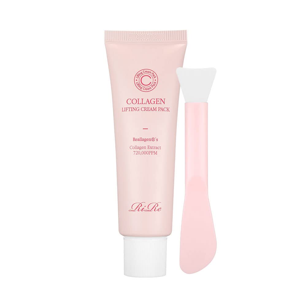 Rire Collagen Cream Mask Pack 1.69 Oz., Collagen Extract 720,000 Ppm, High Enrichment Cream, Moisture, Elasticity, Korean Skin Care