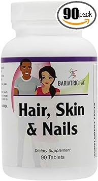 BariatricPal Hair, Skin & Nails Formula Tablets (90ct Bottle)