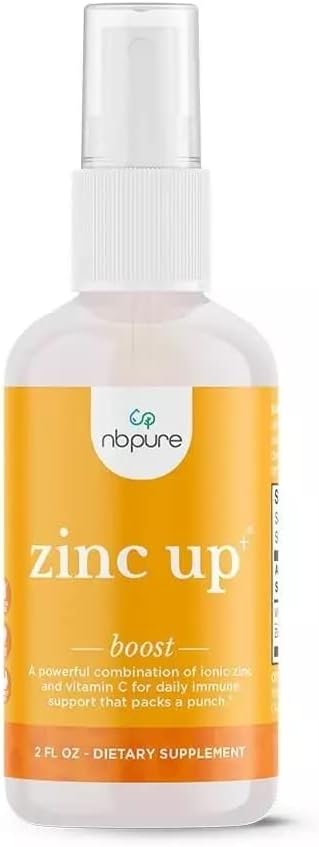 nbpure Zinc Up+ Zinc Liquid Spray with Vitamin C for Kids & Adults, 2