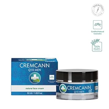 Cremcann Q10 Men All-Natural Moisturizing Men'S Face Cream With Organic Hemp And Coenzyme Q10 For Sensitive Skin, 1.7 Oz