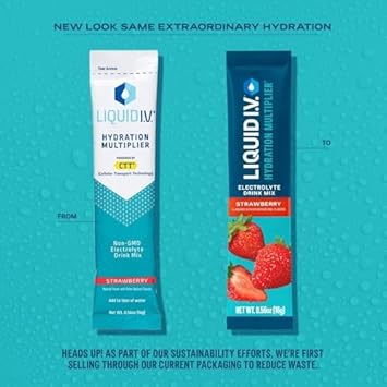 Liquid I.V.® Hydration Multiplier - Concord Grape | Electrolyte Powder Drink Mix | 1 Pack (16 Servings)