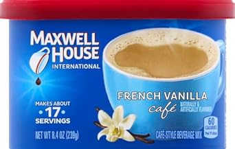 Maxwell House International French Vanilla Café Instant Coffee (8.4 oz Canister)