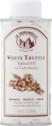 La Tourangelle, White Truffle Oil, Complex Gourmet Earthy Flavor For Drizzling Over Pasta, Popcorn, Vegetables, Potatoes, Soup And More, 8.45 Fl Oz