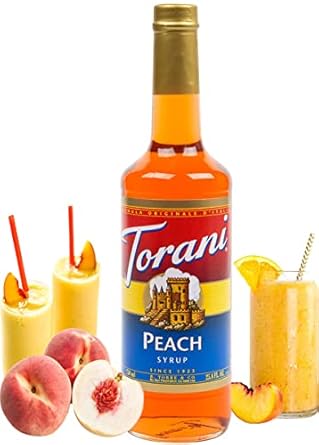 Torani Syrup, Peach, 25.4 Ounces (Pack Of 4)