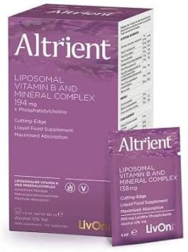 Altrient B - Liposomal Vitamin B Complex By Livon Labs - B1, B2, B6, B12, Niacin, Pantothenic Acid, Folate Biotin, Plus Minerals Zinc, Chromium, Selenium