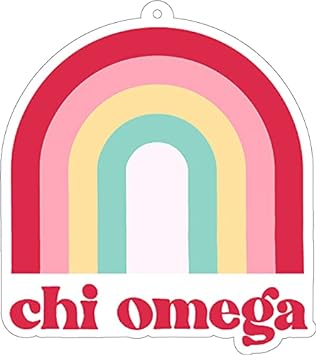 Chi Omega - Rainbow Air Freshener - 2/Pack - Flowers & Sunshine Scent