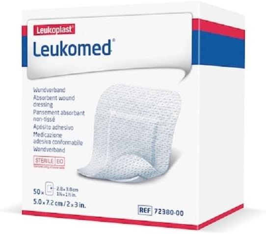 Leukomed Sterile Adhesive Dressings 7.2 Cm X 5 Cm - Pack Of 50