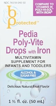 Pedia Poly-Vite With Iron 50 Ml : Health & Household