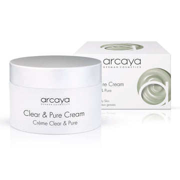 Arcaya Clear & Pure Cream Pore Refining Anti-Pimple Face Cream With Micro Silver For Impurities And Oily Skin