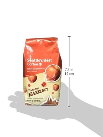 Seattle's Best Coffee Toasted Hazelnut Flavored Medium Roast Ground Coffee, 12 Ounce (Pack of 1) : Grocery & Gourmet Food