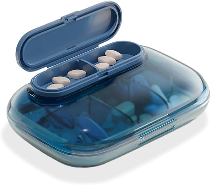 Portable Small 6 Day Pill Case-Three Meals a Day, Mini Portable Seal, Moisture-Proof Medicine, Drug Box, Portable Travel Pill Dispenser, Stylish Medications & Supplements Organizer