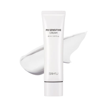 Sam'U Ph Sensitive Cream– Face Moisturizer With Ceramide, Hyaluronic Acid & Allantoin & Centella, Long-Lasting Hydration, Quick Absorbing Formula, Hypoallergenic Korean Skin Care 2.02 Fl Oz