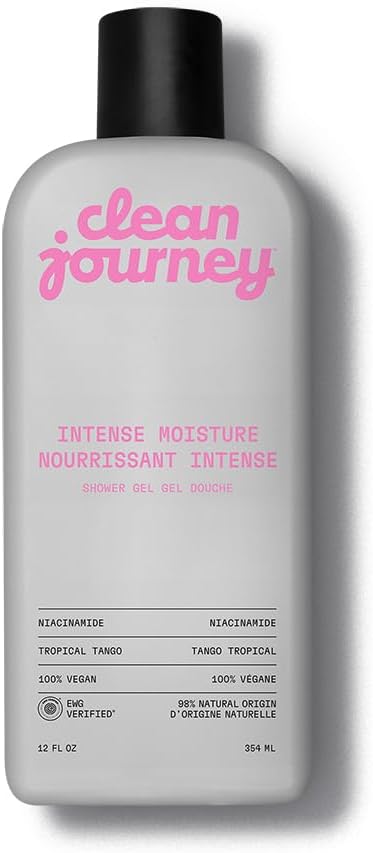 Cleanjourney Body Wash, Ewg Verified Shower Gel With Niacinamide And Glycerin, Clean Ingredients, Vegan, Soothing Mist, Golden Vanilla, 354 Ml
