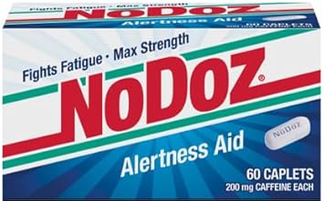 Nodoz 200Mg Caffeine Pills Maximum Strength, 120 Caplets Total