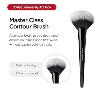 Jungsaemmool Official Masterclass Contour Brush | Makeup Artist Brand | Synthetic Fanned Makeup Brush | Flawless Sculpting