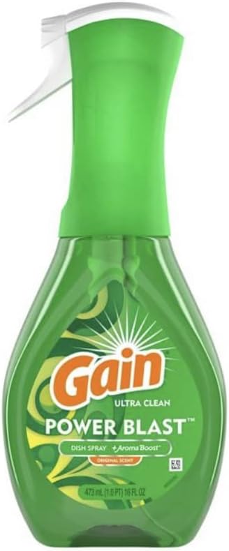 Gain Dish Spray, Dish Soap, Original Scent Starter Kit, 16oz : Health & Household