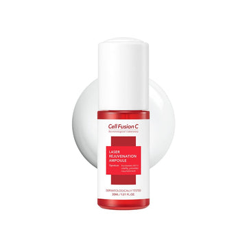 Cell Fusion C Laser Rejuvenation Ampoule, 3-In-1 Ampoule For Hydration, Soothing, Firmness With Peptide, Hyaluronic Acid, For Youthful Complexion,1.01 Fl.Oz
