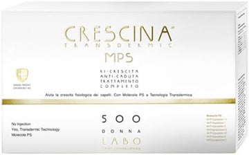 Labo Crescina Transdermic Mps Complete Ri-Growth Treatment + Anti-Fall 500 Hair Care Women 10 + 10 Vials