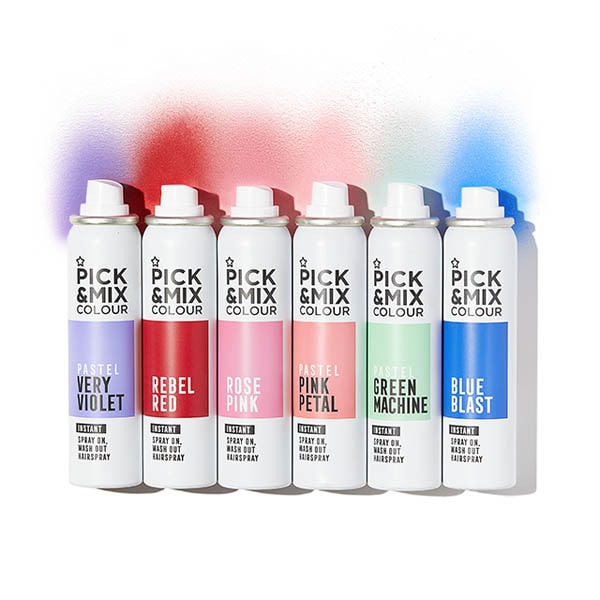 Pick & Mix Temporary Hair Colour Spray Blue 75Ml