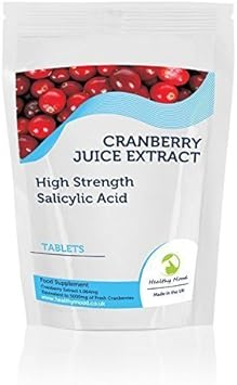 Cranberry Juice High Strength Extract Salicylic Acid 90 Tablets Immune System Prevent Urinary Tract infections HEALTHY MOOD UK Quality Nutrients