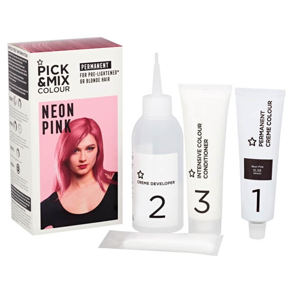 Pick & Mix Permenant Hair Dye Denim Neon Pink