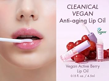 Dr.Ceuracle By Leegeehaam Vegan Active Berry Lip Oil (4.5Ml / 0.15 Fl. Oz.) - Moisturizing Lip Gloss For Dry And Chapped Lips, Long-Lasting Glow