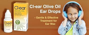 Cl-Ear Pharmacutical Grade Olive Oil Ear Drops - Easy Squeeze Bottle For Wax Removal, Itchy Ear Soothing & Dry Ear Care, Blocked Ear Solution - Expert Ear Care, Audiologist Recommended - 15Ml (1 Pack)