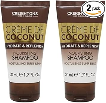 Creightons Crème De Coconut & Keratin Moisturising Shampoo (Travel Size Mini 50Ml) - Beautifully Blended With Coconut Milk & Keratin. Hydrate, Nourish & Indulge