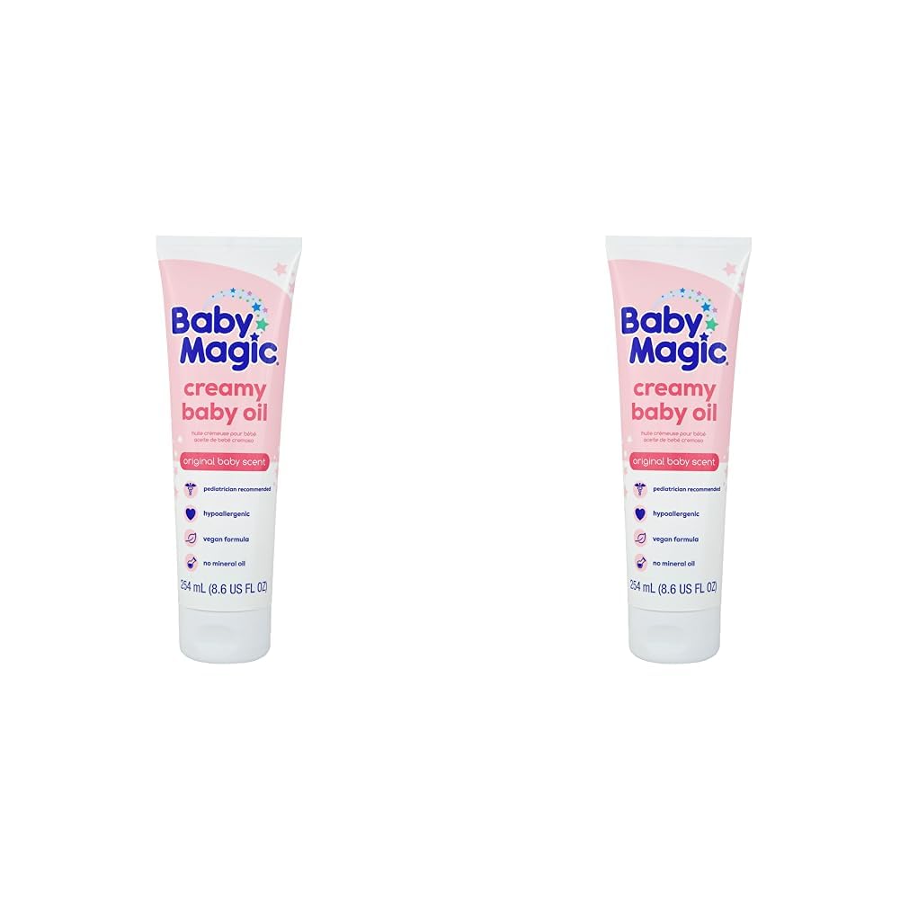 Baby Magic Creamy Baby Oil, 8.6 oz (Pack of 2)