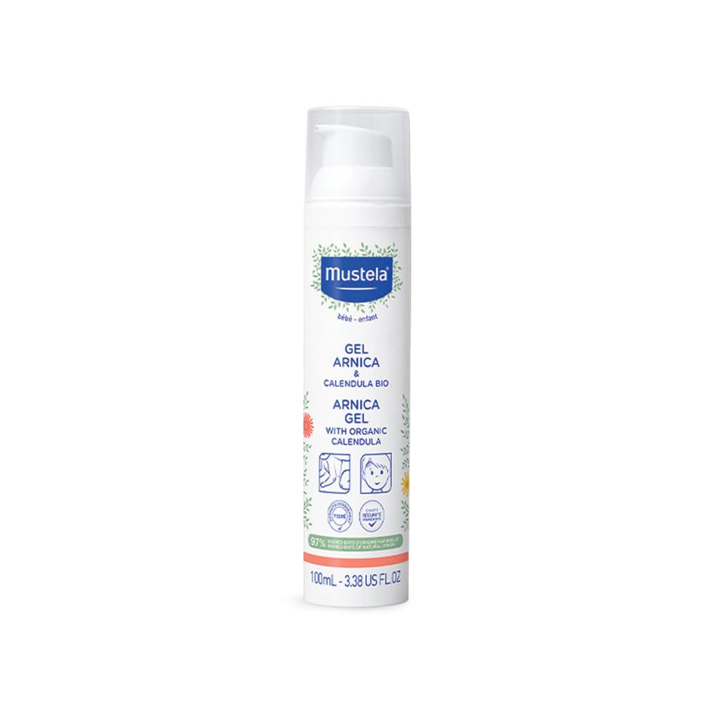 Mustela Baby Arnica Gel With Calendula - Soothing Gel For Boo Boos - Fragrance-Free, Alcohol-Free & Vegan - 3.38 Fl. Oz, White