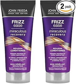 John Frieda Miraculous Recovery Conditioner 75Ml, Travel Conditioner For Dry, Damaged Hair, Mini Conditioner For Dry Hair