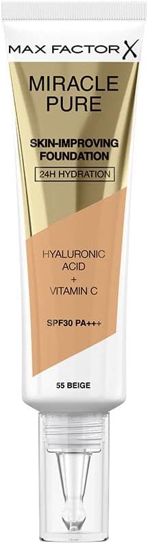 Max Factor Miracle Pure Foundation, Beige 55 : Amazon.co.uk: Beauty