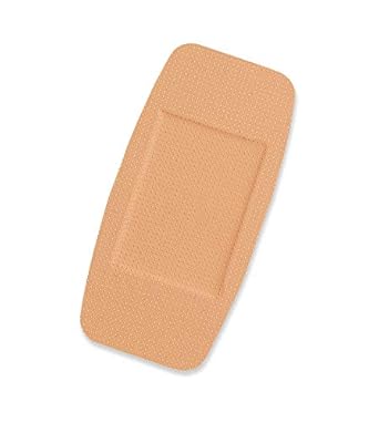 CURAD Plastic Adhesive Bandages 2" x 4", Not Made from Natural Rubber Latex, Pack of 600 : Health & Household