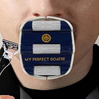 My Perfect Goatee® Shaving Template - Create A Perfectly Shaped Goatee Every Time - Adjustable Reduces Shaving Time - Shape Goatee And Circle Bead (Version 1.1) : Hair Removal Products : Beauty & Personal Care