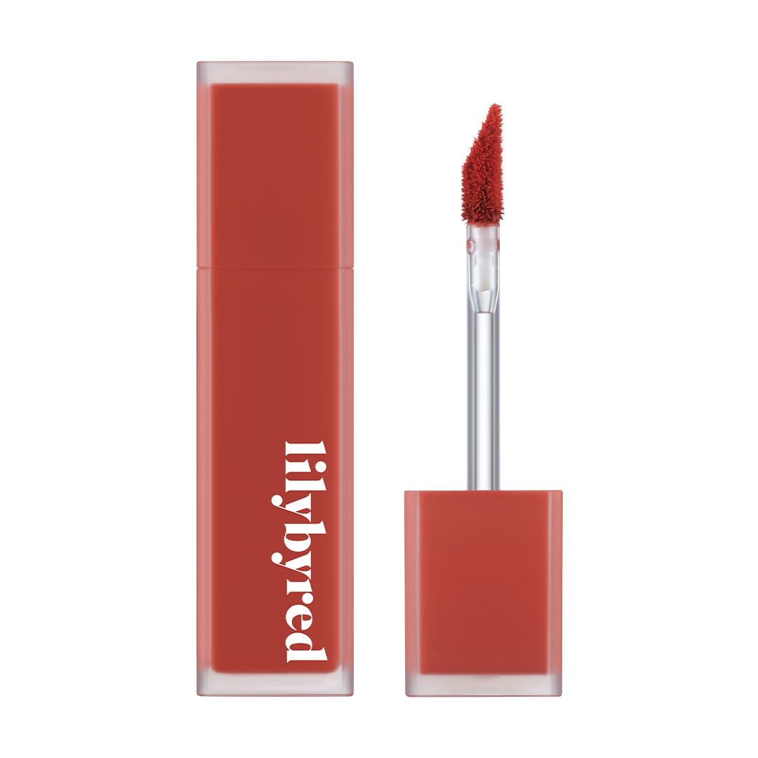 Lilybyred Mood Liar Velvet Tint (Ad) Velvet Matte, Long-Lasting, Smudge-Resistant, Super Stay (08_Mellow Soft Persimmon, One Size)