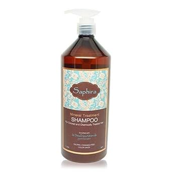 Saphira Mineral Treatment Shampoo For Fine, Thin And Color-Treated Hair, Sulfate-Free, Paraben-Free, Strengthens, Volumizes And Defines Weak And Fragile Hair