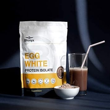 Blonyx Egg White Protein Isolate Powder - Chocolate Milk Flavor, 20g P