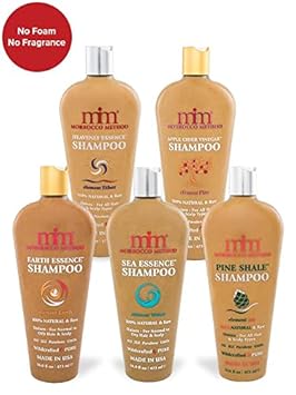 Morrocco Method 5 Elements Shampoo Set. 100% Natural & Raw. Unisex For All Hair & Scalp Types. No Sls, Parabens Or Gmo'S. Made In Usa. Wildcrafted & Pure. 16 Oz. Each (5 Pack) : Beauty & Personal Care
