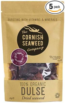 Cornish Seaweed Company | Organic Dulse | 5 X 20G
