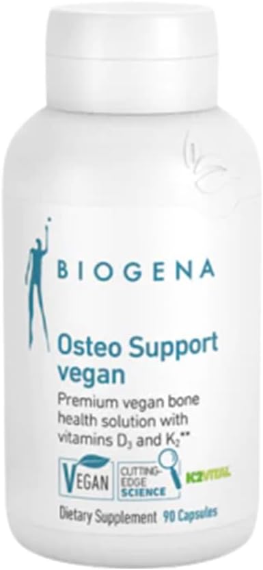 Biogena Osteo Support Vegan - Comprehensive Formula for Skeletal Health - Natural Calcium, Phosphorus, Magnesium, Manganese & Zinc : Health & Household