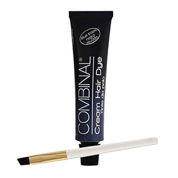 Combinal Cream Hair Dye (Blue Black) .5 Oz With Brush : Beauty & Personal Care