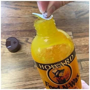 Howard Orange Oil Wood Polish and Howard Feed-N-Wax Wood Polish and Conditioner, Bundled with Steel Wool : Health & Household