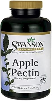 Swanson Apple Pectin 300 Milligrams 250 Capsules (3 Pack)